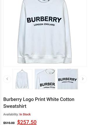 Світшот burberry, оригінал. розмір м-l 2