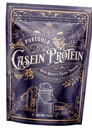 Мицеллярный казеин с ферментами, casein protein, pure gold 900г шоколад (29618006)