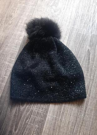 Шапка флис двойная.