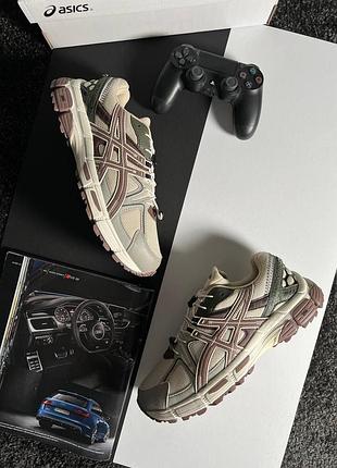 ❄️зимові чоловічі кросівки asics gel-kahana 8 gtx beige olive