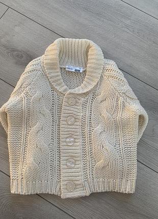 Шикарна вʼязана кофтинка 1-1,5 для хлопчика