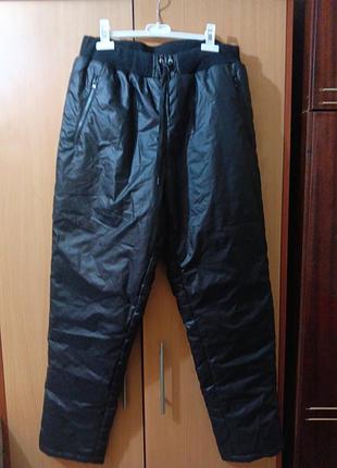 Продам штани жіночі з плащевки на  флісі і утеплювачі 54 розміру