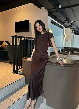 Красивый комплект юбка макси + футболка 😍