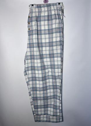 Жіночі теплі штани, байкові штани в клітинку