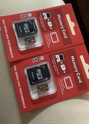 Карта память sony 512gb microsd с адаптером class 10 4k