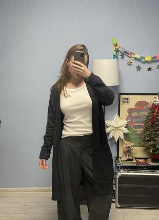 Довгий кардиган вовна альпака