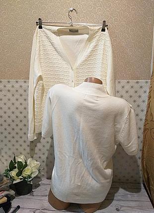 Комплект гольф и кофта кардиган 2в1 батал 5