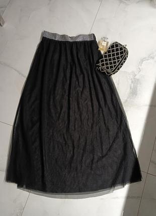 Юбка макси из фатин, размер м