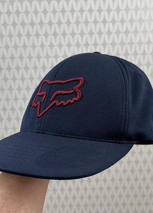 Кепка fox flexfix синя чоловічі l-xl спортивна бейсболки снепбек шапка