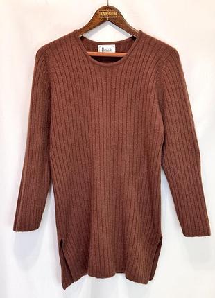 Harrods шотландія чистий кашемір теплий жіночий подовжений джемпер