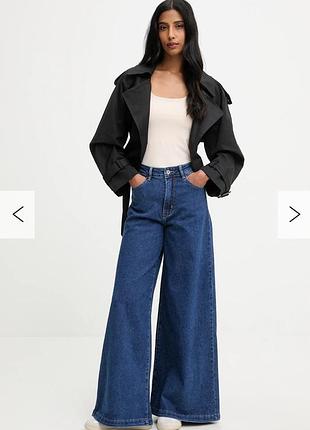 Джинсы палаццо синего цвета