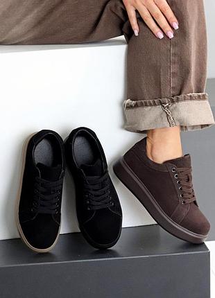 Кросівки з натуральної замші