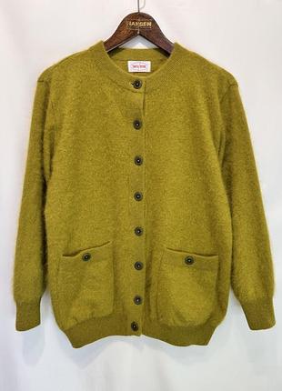 Tomatsu boutique теплий жіночий мохеровий кардиган на ґудзиках