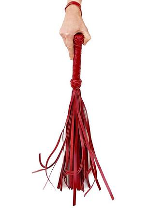 Art of sex - flogger martinet - кожаный флоггер-плеть (красный)