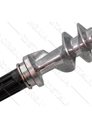 Шнек мясорубки braun 6.4195614 l148 d1 8,5mm квадрат пластиковая втулка
