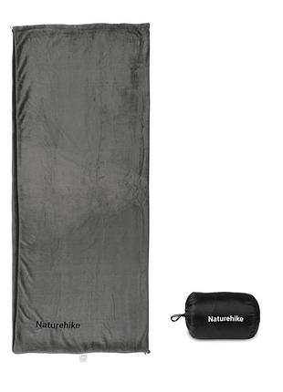 Подкладка для спального мешка naturehike cnk2450ws024, флис, графит