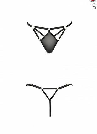 Стринги из стреп meggy thong black s/m - passion exclusive