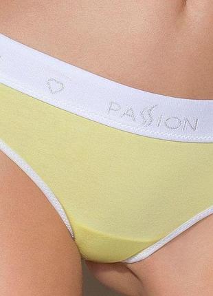 Passion ps007 panties (xl) - спортивні жіночі труси (жовті)