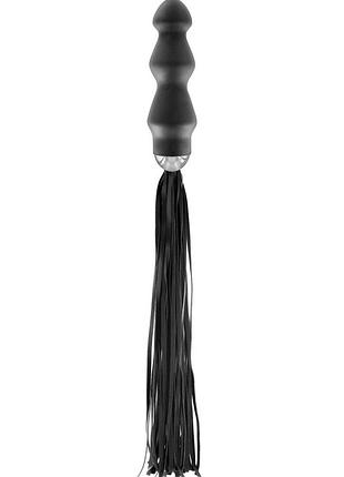 Fetish tentation whip with plug handle — флоггер (плетка) с анальным плагом