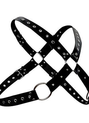 Art of sex - arcady l-2xl - чорна чоловіча портупея