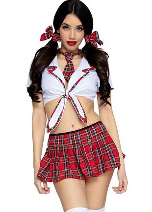 Leg avenue miss prep school xs - эротический костюм школьница