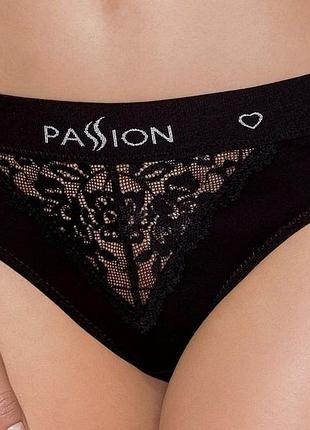 Passion ps001 panties (s) - трусы с кружевом (черные)