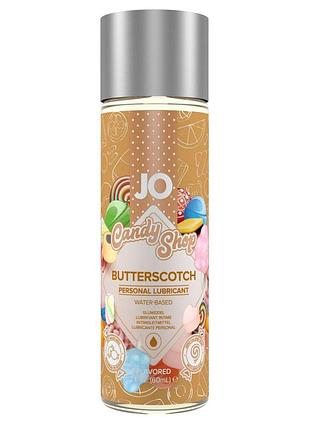 System jo h2o - candy shop - butterscotch (60 мл) - оральний лубрикант зі смаком ірисок без цукру і парабенів