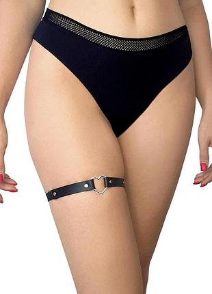 Art of sex - terri - гартер на ногу серце з натуральної шкіри