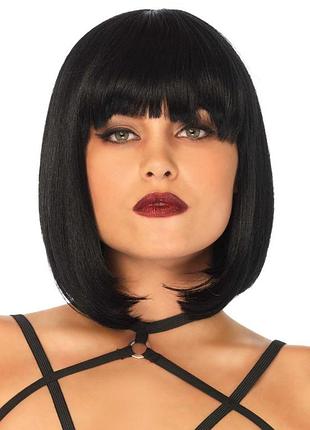 Leg avenue short natural bob wig black - короткий парик