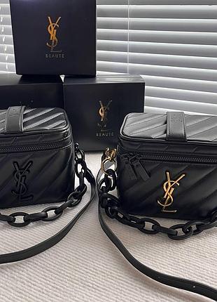 Сумка-косметичка ysl 2-в-1 з дзеркалом