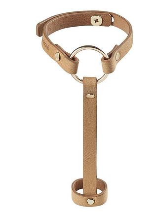 Браслеты на запястье и палец bijoux indiscrets maze hand bracelet harness brown