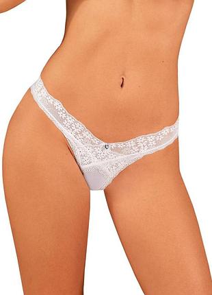 Obsessive heavenlly thong xs/s - білі трусики