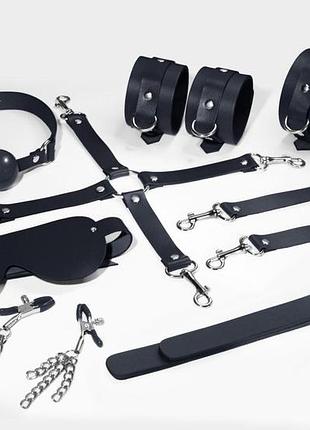 Feral feelings bdsm kit 7 black - преміум набір bdsm для пар