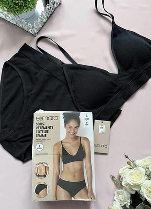 Чорний комплект в рубчик від esmara