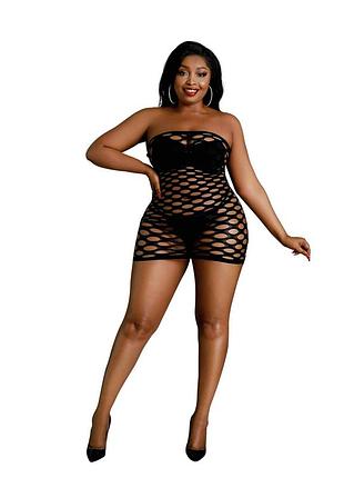 Платье в сетку moonlight plus model 10 black