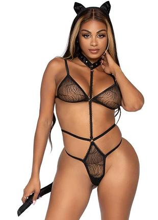 Leg avenue roleplay sex kitten black o/s - ролевой костюм "киса"