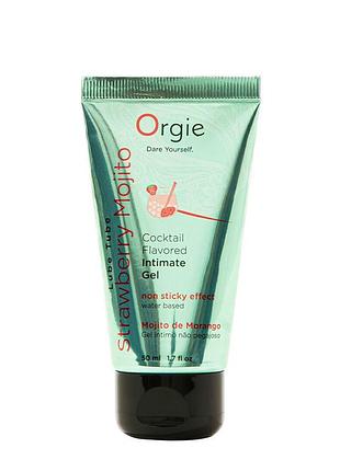 Лубрикант на водной основе orgie lube tube strawberry mojito, 50 мл