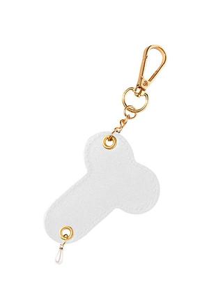 Брелок на карабине для ключей art of sex fhallus, белый