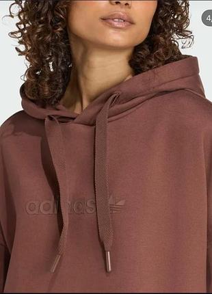 Жіноче коричневе худі essentials linear oversizе 4