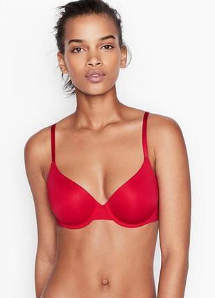 Красивый красный бюстгальтер с кружевом victoria’s secret