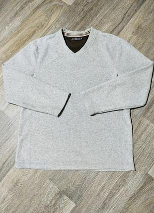 Мужская флисовая кофта tu размер m-l , серый