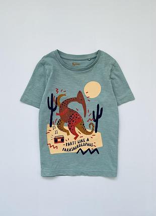 Дитяча футболка tu для хлопчика 3-4 роки з динозавром