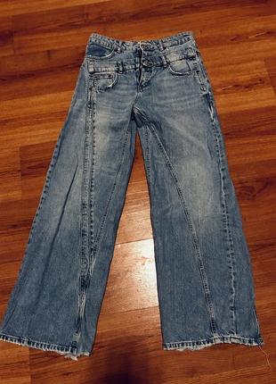 Джинсы zara высокая посадка