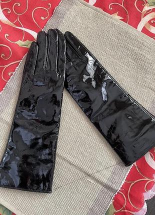 Шкіряні чорні перчатки нові