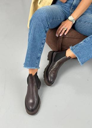 Черевички зимові шоколадного кольору 🍫🍫🍫