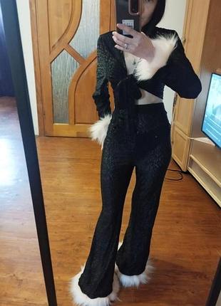 Костюм топ и штаны гипюровые 🔥 оформление безопасной оплаты