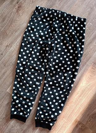 Теплые плюшевые брюки