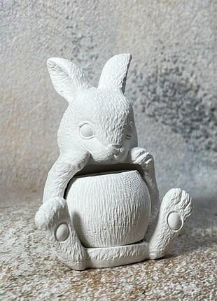 Гіпсове кашпо для розмальовки або маленької свічки