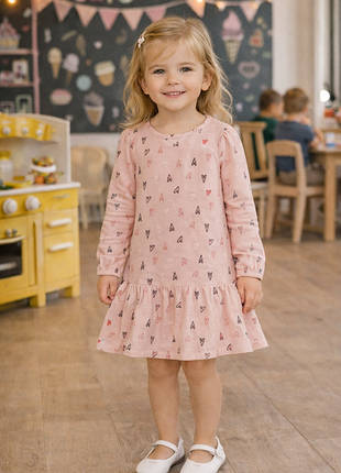 Трикотажное платье для девочки 98/104 см 2-4 рочки