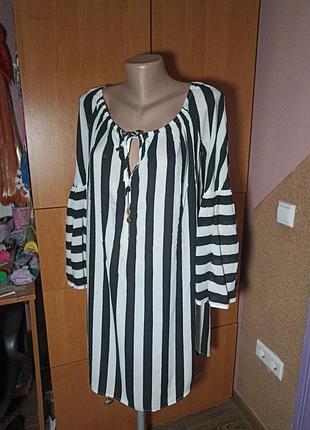 Ультралегка блуза туніка, батал, 4xl